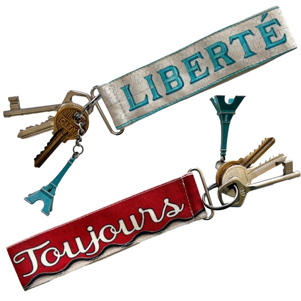 Liberté Toujours Keychain