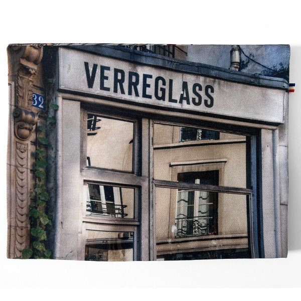 Paris Book Pouch Canal Reflections