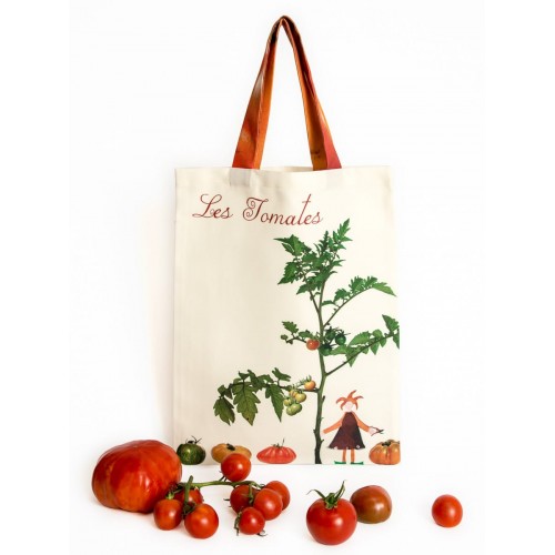 Tote Bag Les Tomates - Vegetable Kitchen - Maron Bouillie Paris