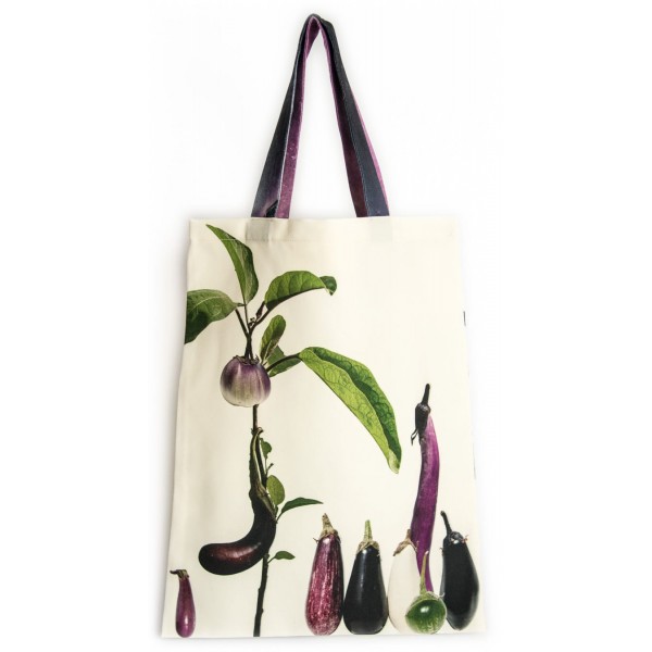 Tote Bag Eggplants - back - Vegetables - Kitchen - Maron Bouillie Paris Tote Bag Eggplants - back - Vegetables - Kitchen - Maron Bouillie Paris