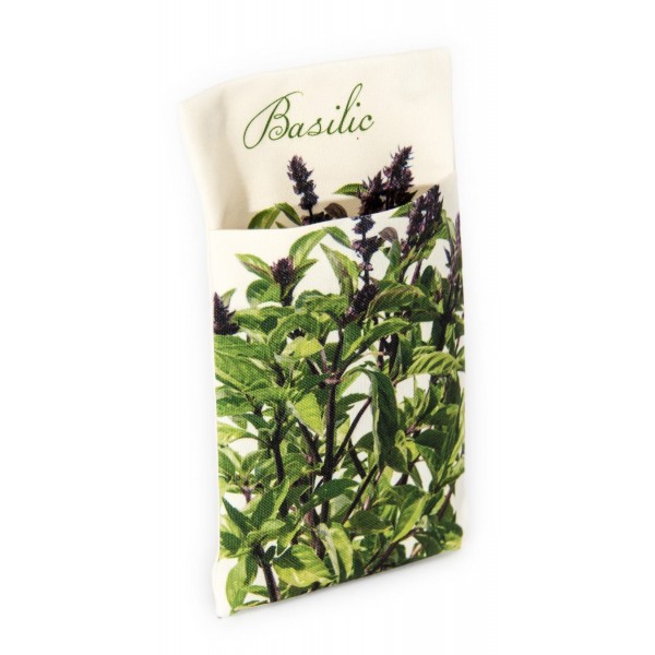 Wall pouch Basil - Vegetables Kitchen - Maron Bouillie Paris - made in France