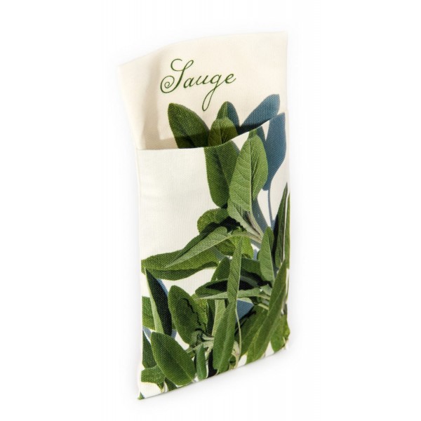 Wall pouch Sage - Vegetables Kitchen - Maron Bouillie Paris - made in France