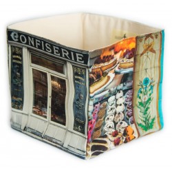 Panier de rangement Boulangerie Confiserie du Moulin de la galette - Paris souvenirs retro - Maron Bouillie made in France 2