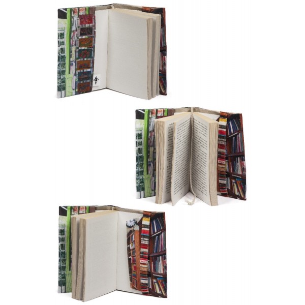 Pocket book cover Paris Boutiques - interior views with book white background - Maron Bouillie made in France