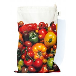 Tomatoes Bag for bulk reusable - for shopping or Kitchen storage Maron Bouillie made in France 2