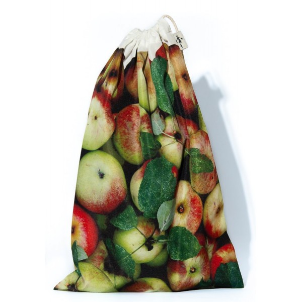 Sac à vrac réutilisable Pommes pour courses ou rangement cuisine - Maron Bouillie made in France Sac à vrac réutilisable Pommes pour courses ou rangement cuisine - Maron Bouillie made in France