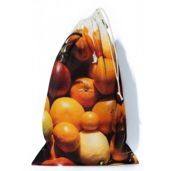 Citrus Bag for bulk reusable - for shopping or Kitchen storage Maron Bouillie made in France
