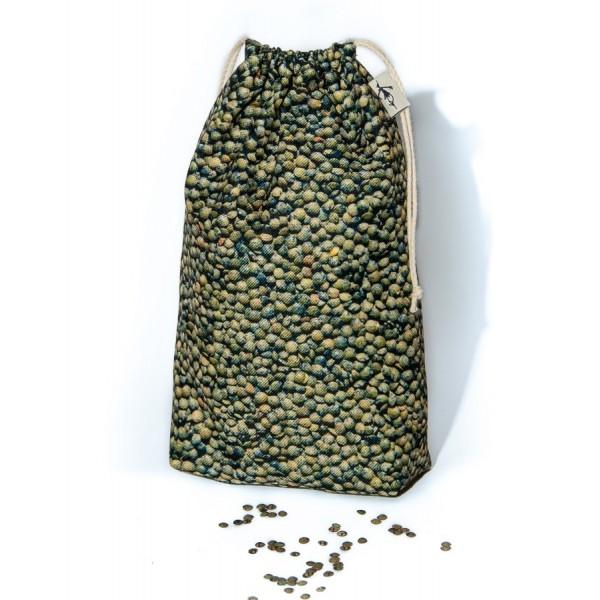Sachet de rangement Lentilles vertes pour la cuisine écologique