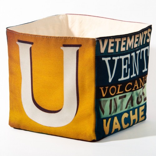 Alphabet fabric Box letter UV