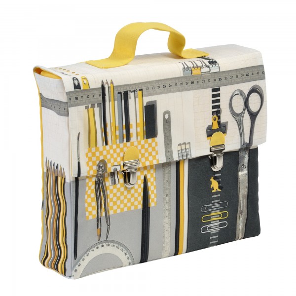 Schoolbag La Bricole Yellow and black