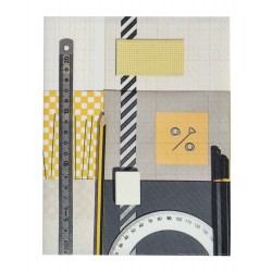 School Note-book Cover La Bricole Yellow and black 2