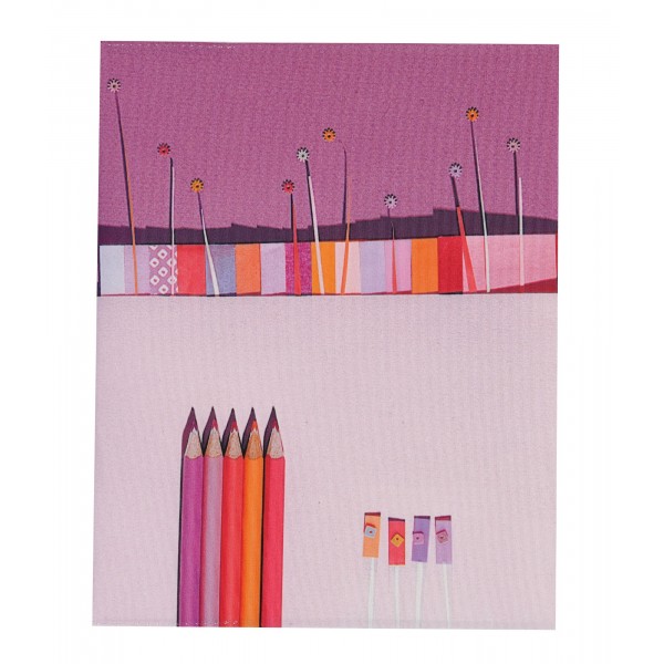 Protège cahier La Bricole Rose Protège cahier La Bricole Rose