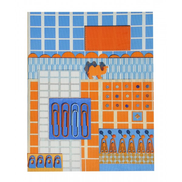 Protège cahier La Bricole Orange et bleu Protège cahier La Bricole Orange et bleu
