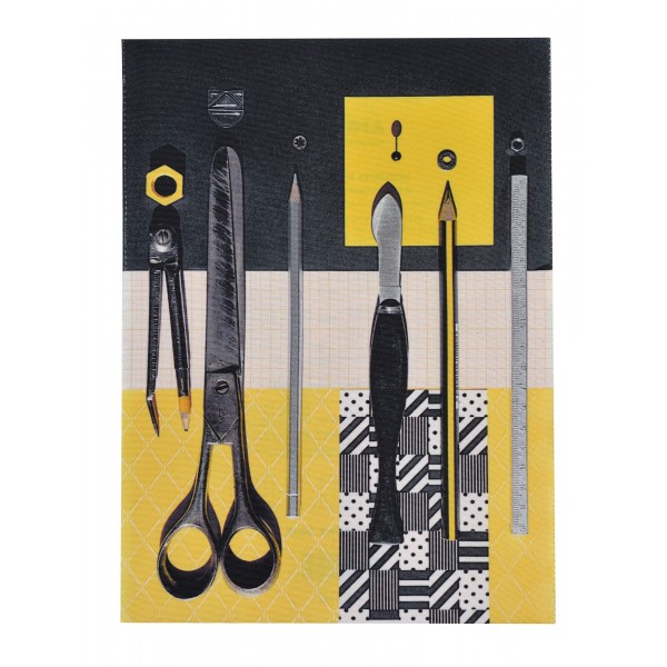 Housse de Bloc note La Bricole Jaune et noir Housse de Bloc note La Bricole Jaune et noir