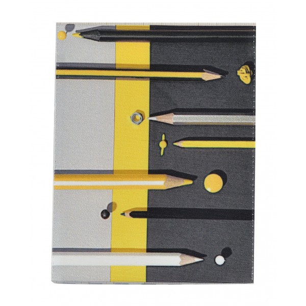 Housse de Bloc note La Bricole Jaune et noir Housse de Bloc note La Bricole Jaune et noir