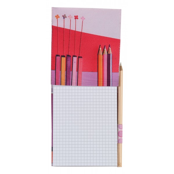 Housse de Bloc note La Bricole Rose Housse de Bloc note La Bricole Rose