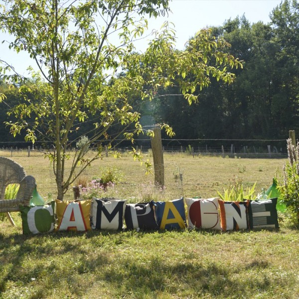 Housse de coussin Campagne