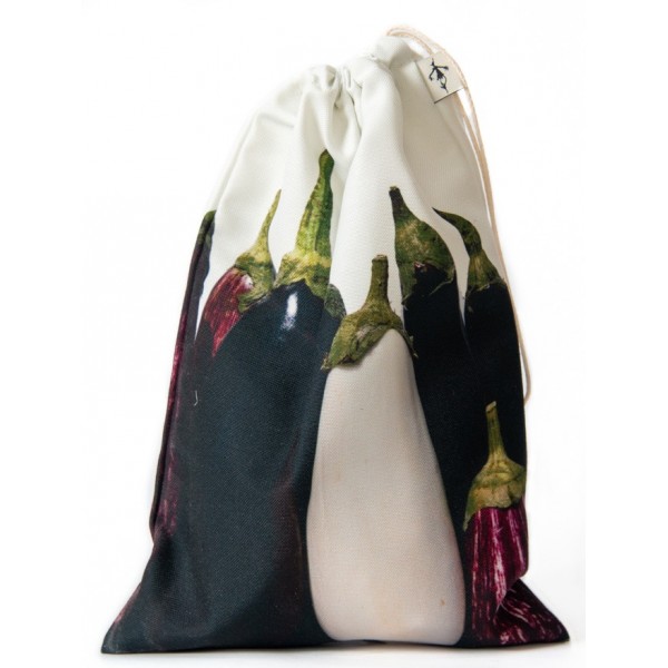 Sac r utilisable pour le vrac sac Aubergines Maron Bouillie