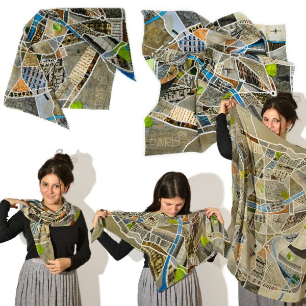 Foulard Plan de Paris