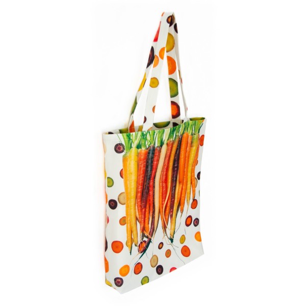 Graphic Vegetable tote bag Carrots - made in France - Maron Bouillie Paris