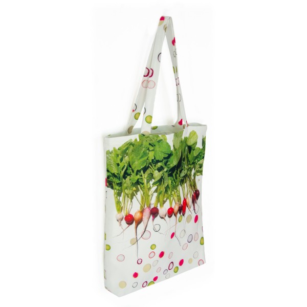 Graphic Vegetable tote bag Radish - made in France - Maron Bouillie Paris