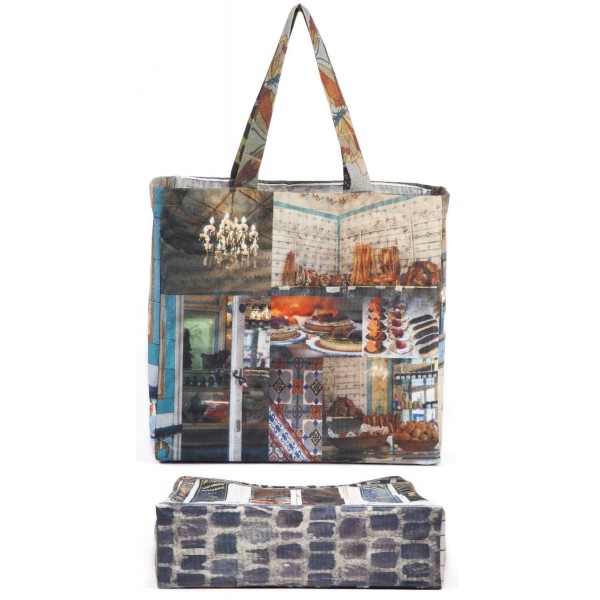 Bag-Paris-retro-style-Maron-Bouillie-Confiserie Boulangerie-back-bottom