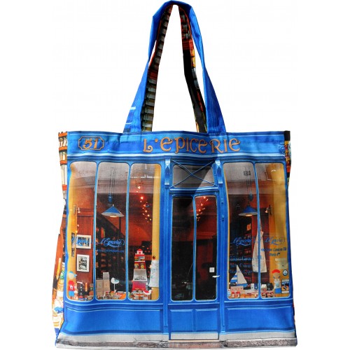 Bag-Paris-retro-style-Maron-Bouillie-Grocery-Épicerie-front