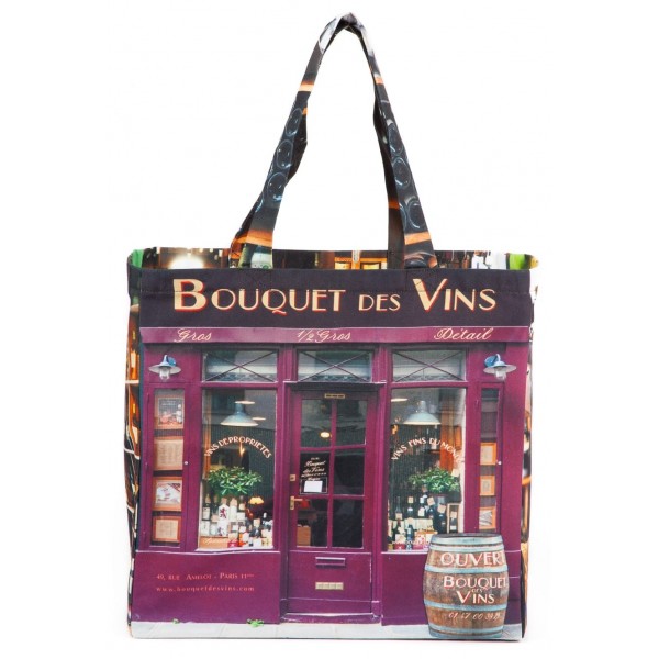 Bag-Paris-retro-style-Maron-Bouillie-Bouquet-des-vins-front