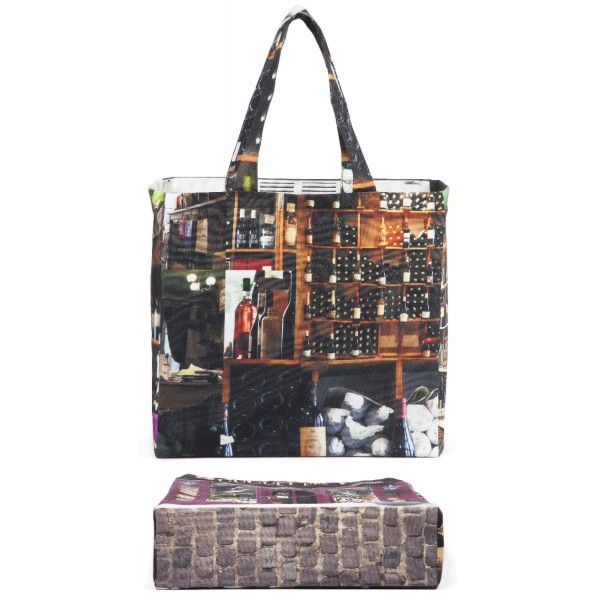 Bag-Paris-retro-style-Maron-Bouillie-Bouquet-des-vins-Back-bottom