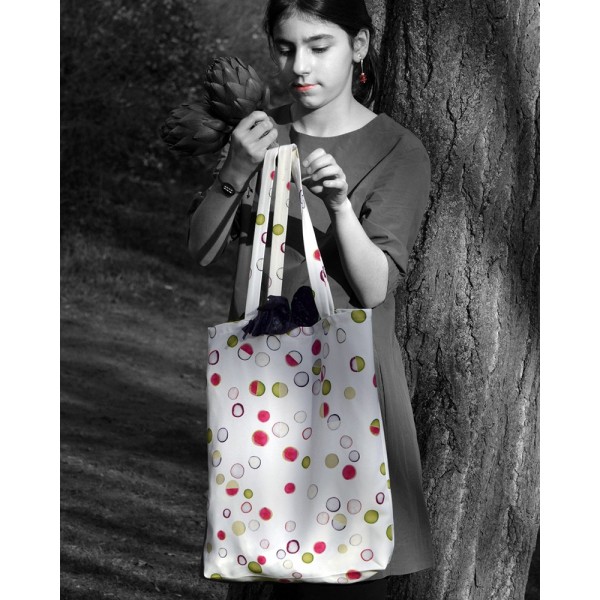 Graphic Vegetable tote bag Radish - made in France - Maron Bouillie Paris