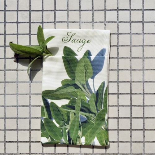 Wall pouch Sage - Vegetables Kitchen - Maron Bouillie Paris - made in France