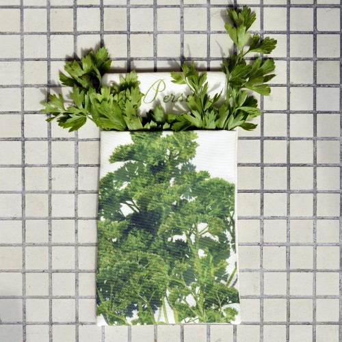Wall pouch Parsley - Vegetables Kitchen - Maron Bouillie Paris - made in France
