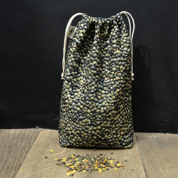 Sachet de rangement Lentilles vertes pour la cuisine écologique
