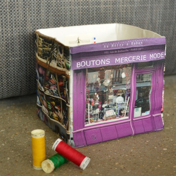 Boîte de rangement Paris - violet - 31x31x31 cm