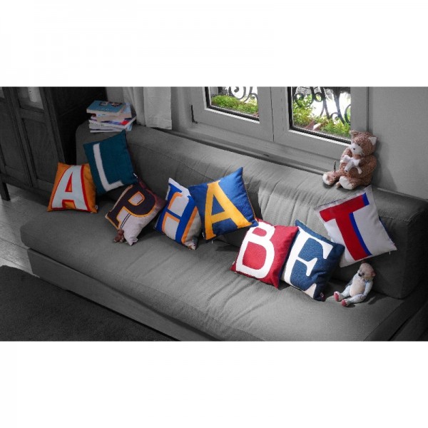 Housse de coussin Alphabet Housse de coussin Alphabet