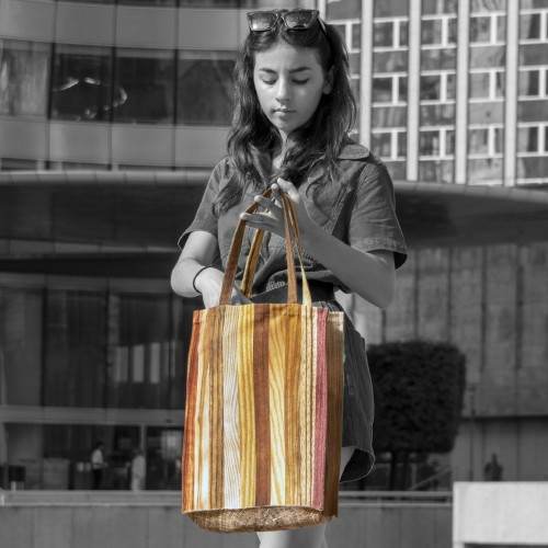 Wood daily bag – New Wood - MARON BOUILLIE - made in France sustainable bag