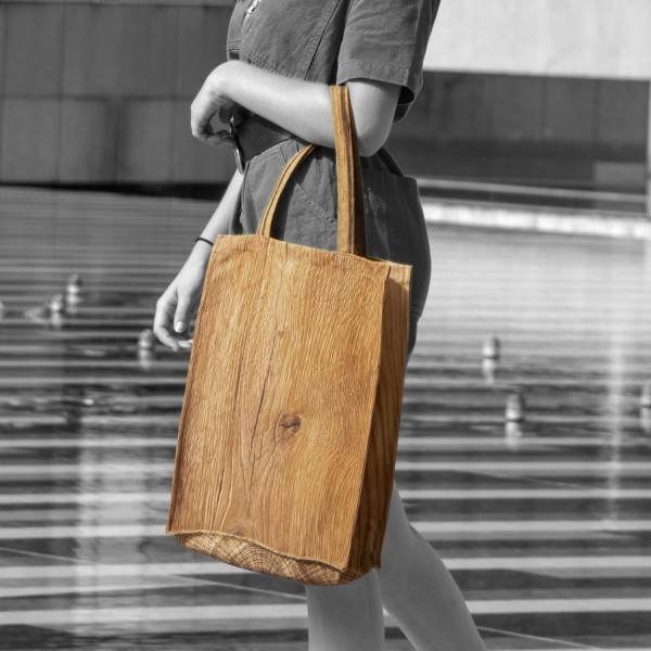 Wood daily bag – New Wood - MARON BOUILLIE - made in France sustainable bag