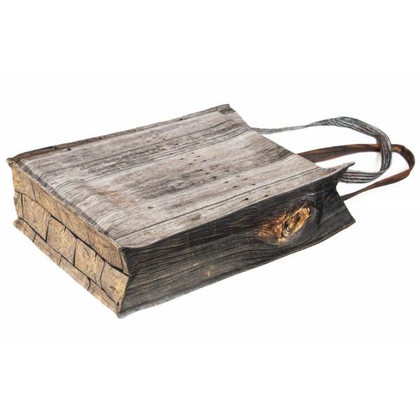 Sac bois vieilli "passage du temps" - MARON BOUILLIE - éco-produits made in France Sac bois vieilli "passage du temps" - MARON BOUILLIE - éco-produits made in France