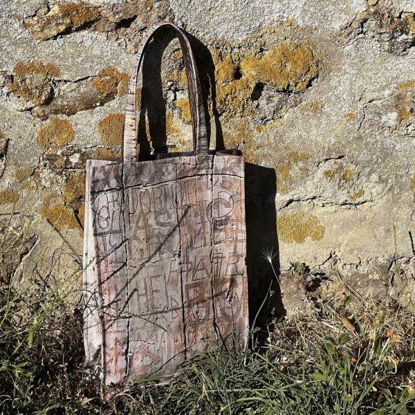 Old Wood daily bag  - MARON BOUILLIE - made in France sustainable bag