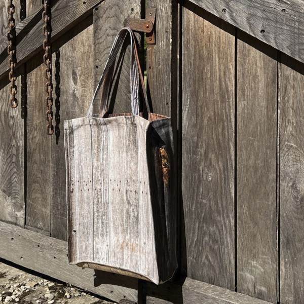 Sac bois vieilli "passage du temps" - MARON BOUILLIE - éco-produits made in France Sac bois vieilli "passage du temps" - MARON BOUILLIE - éco-produits made in France