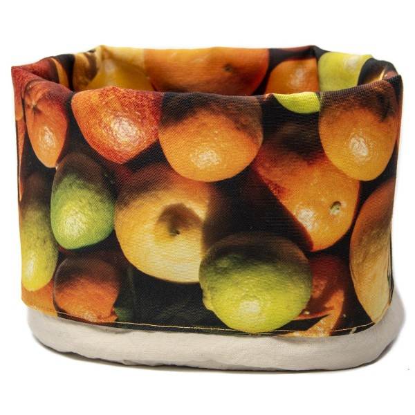 Citrus Fruit Basket on a white background side view - Maron Bouillie made in France Citrus Fruit Basket on a white background side view - Maron Bouillie made in France