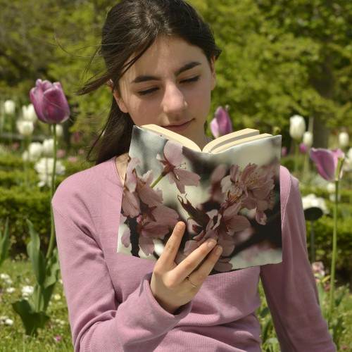 Winter cherry floral book cover - Maron Bouillie made in France