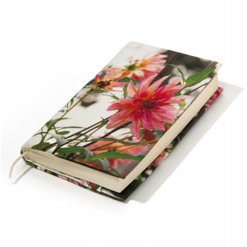 Dahlia floral book cover - Maron Bouillie made in France