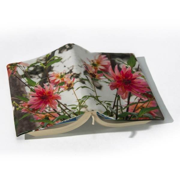 Dahlia floral book cover - Maron Bouillie made in France