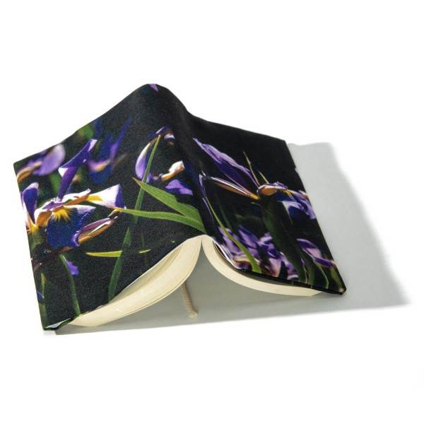 Iris floral book cover - Maron Bouillie made in France Iris floral book cover - Maron Bouillie made in France