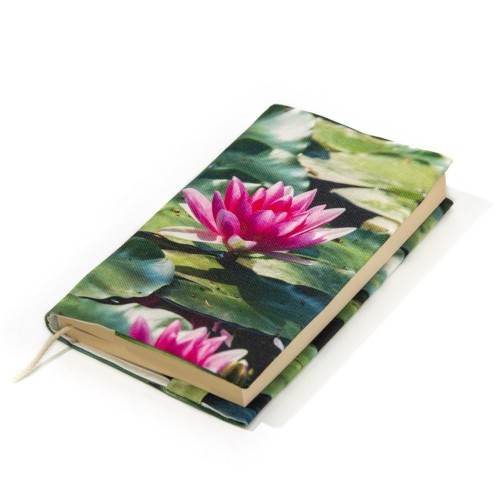 Nymphea floral book cover - Maron Bouillie made in Franc