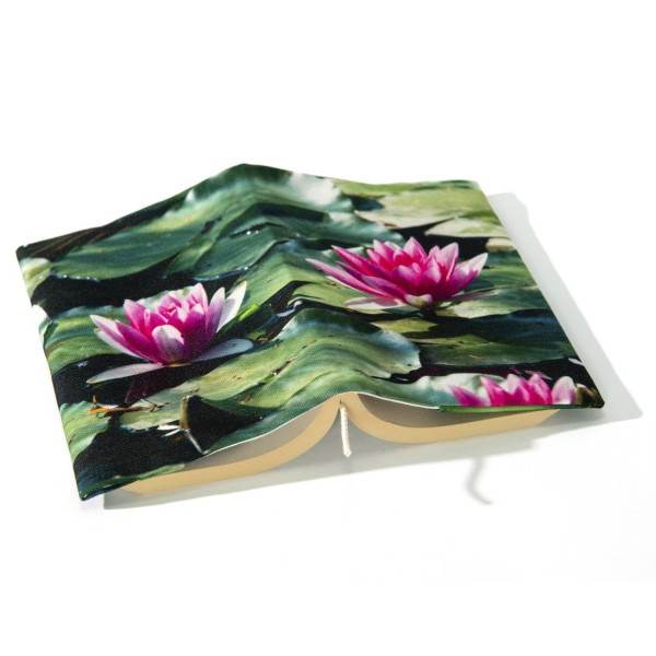 Nymphea floral book cover - Maron Bouillie made in Franc