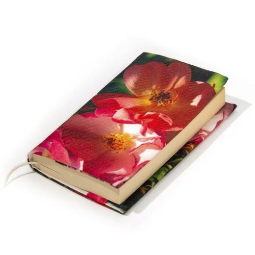 Couverture de livre fleurie Rose de France - Maron Bouillie made in France