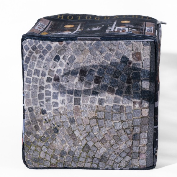 Fabric basket Paris Photographie Jean-François Bauret, bottom view - Maron Bouillie