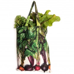 Sac à betteraves multicolores face - Sac légume Maron Bouillie - Sac de course made in France 2